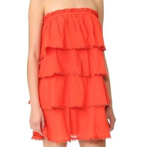 Red Carter Candy Tiered Dress